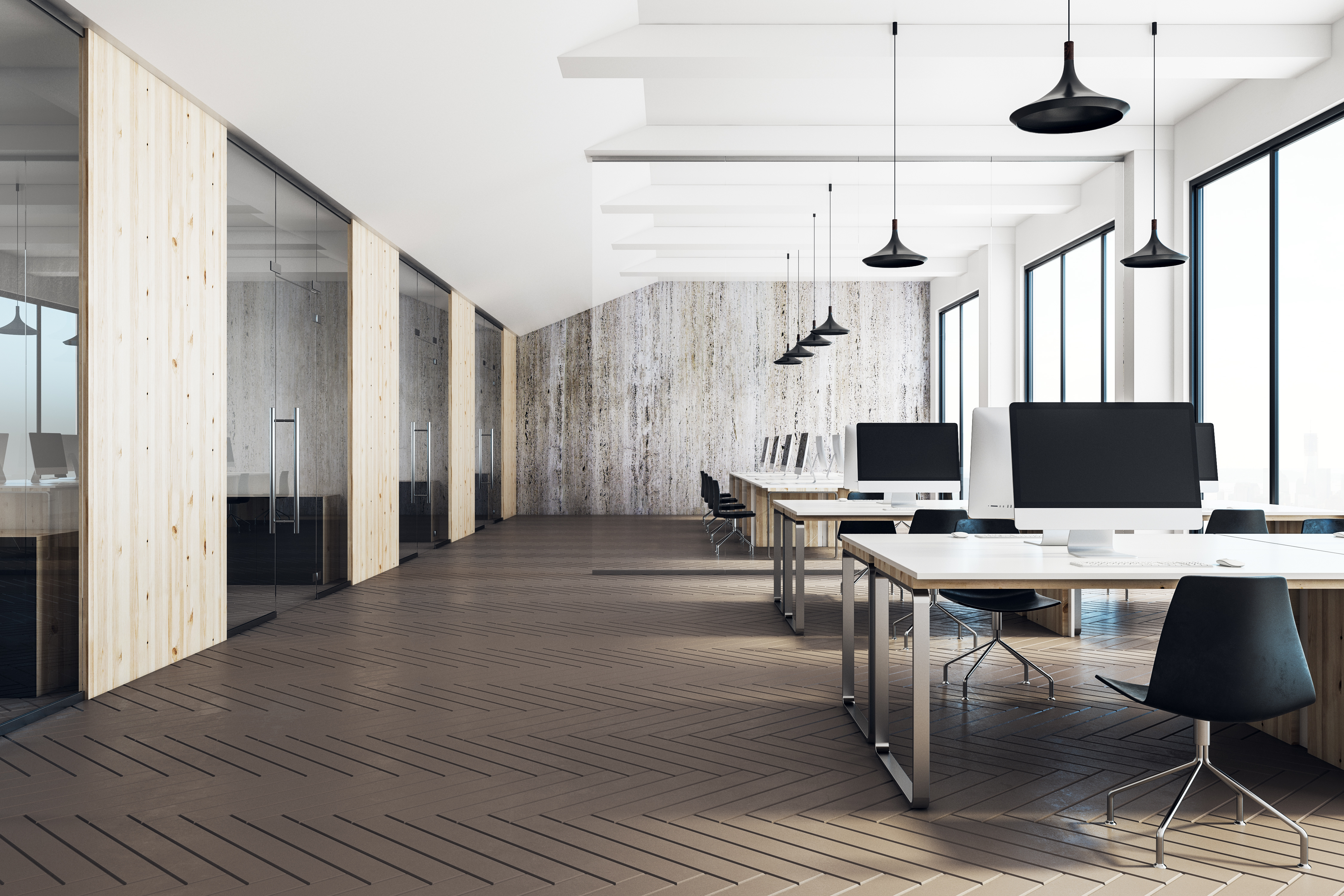 Two Open Office Space Types for Focused Work